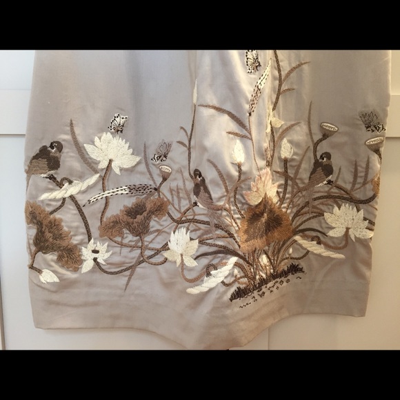 Anthropologie Embroidered Bird Shift Dress - Picture 3 of 5